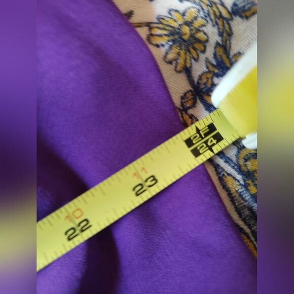 Purple Satin Wrap Blouse XXL - Picture 7 of 8